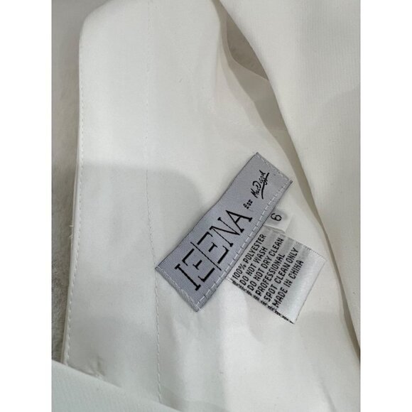 NWOT w/Defect IEENA FOR MAC DUGGAL Size 6 Empire Waist Ballgown White MSRP$398 - Picture 15 of 16